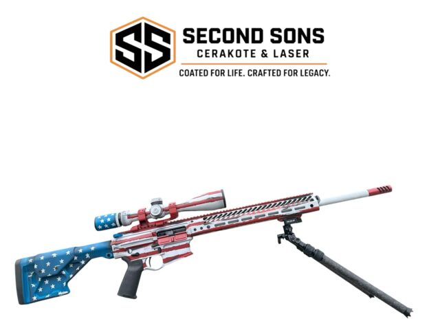 STARS & SCARS 🇺🇸

This Seekins Precision DMR build got a full changeover.

From solid black to a tattered red, white & blue finish, this 6.5 Creedmoor now carries a distressed American flag theme from stock to muzzle, with the Vortex optic finished to match.

Stars & Scars.

Protect What’s Yours.
Second Sons Cerakote & Laser

#StarsAndScars #SecondSonsCerakote #SeekinsPrecision #VortexOptics #cerakote